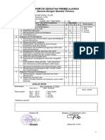 Supervisi Kegiatan Pembelajaran