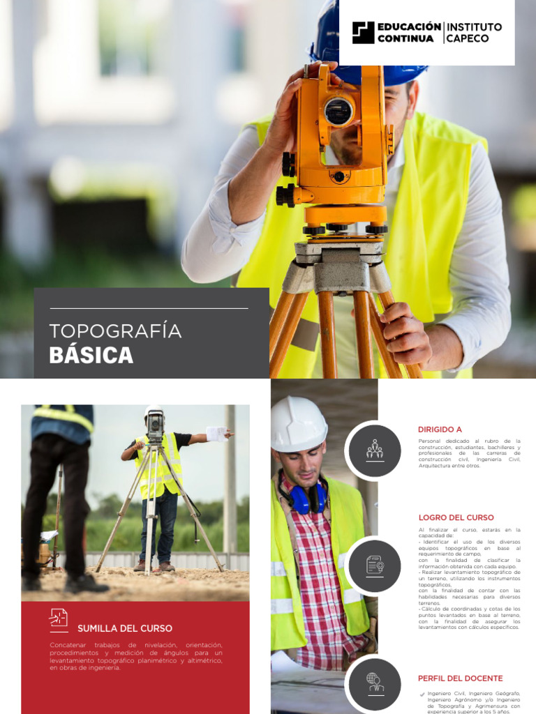 Curso Básico de Topografía Presencial | PDF | Topografía | Agrimensura