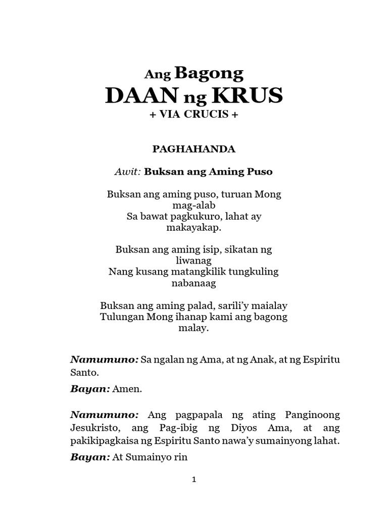 Ang Bagong Daan NG Krus | PDF