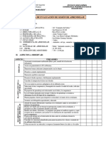 Ficha de Evaluación de Sesión de Aprendizaje: I. Datos Generales