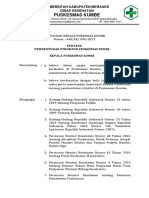 SK Struktur Puskesmas Kumbe Lengkap PDF