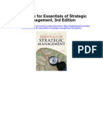 Test Bank For Essentials of Strategic Management 3rd Edition