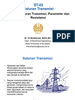 ST-02 Saluran Transmisi, Parameter Dan Resistansi