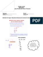 Guía # 17 División de Números Decimales