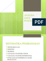 Analisa Data Penelitian