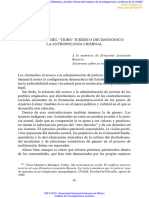 La Herencia Del "Tigre" Jurídico Decimonónico. La Antropología Criminal