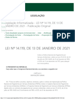 LEI 14119 2021 - Política Nacional de Pagamento Por Serviços Ambientais.