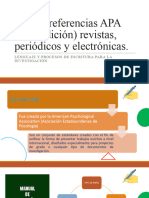 Citas y Referencias APA en Revistas, Periód y Electron