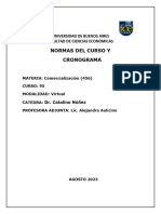 Normas Del Curso-Cronograma y Bibliografía Primer Parcial-2C 2023 - NUEVO CRONGRAMA