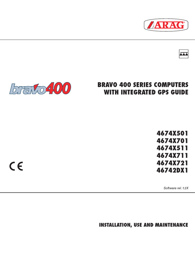 ARAG Bravo 400 Instructions PDF Pump Valve