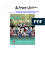 Test Bank For Experience Sociology 4th Edition David Croteau