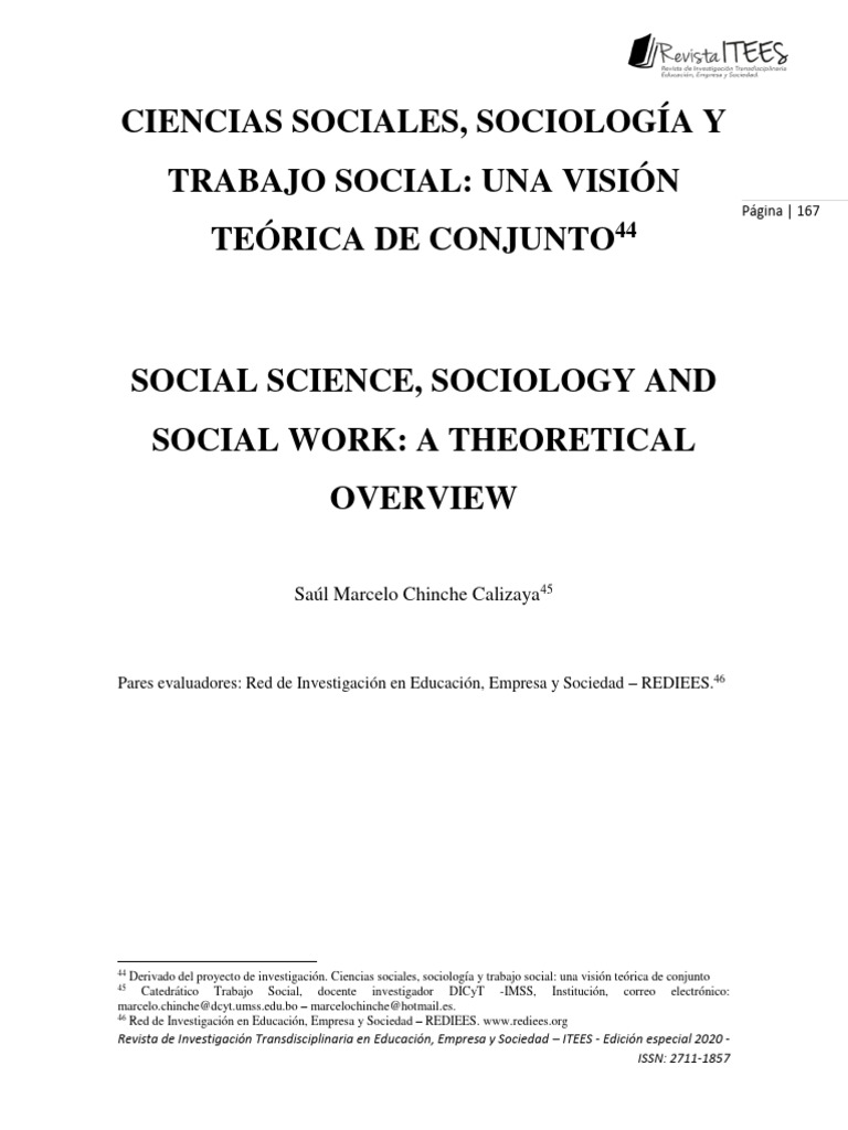 Teoría de Sociología y Trabajo Social | PDF | Sociología | Conocimiento