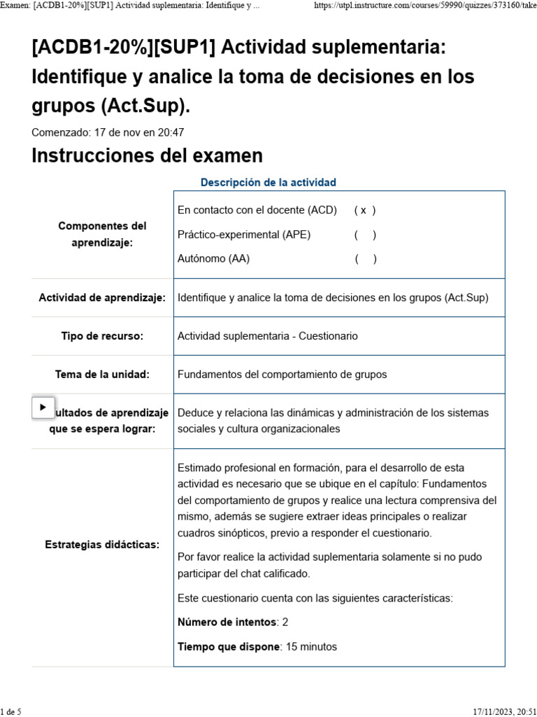 Análisis de Toma de Decisiones en Grupos | PDF | Conformidad ...