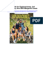 Test Bank For Exploraciones 3rd Edition Mary Ann Blitt Margarita Casas