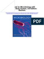 Test Bank For Microbiology With Diseases Body System 3rd Edition Bauman