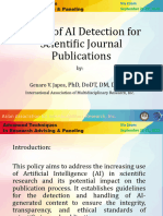 Policy of AI Detection For Scientific Journal Publications 7
