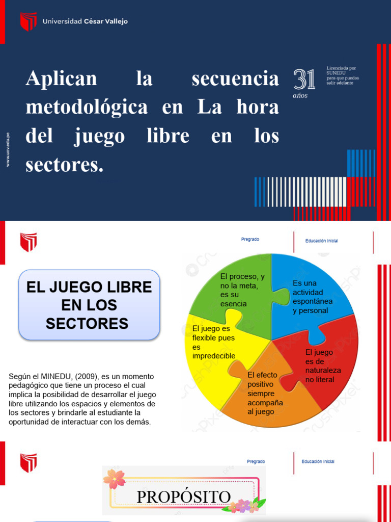 Aplican La Secuencia Metodológica en La Hora Del Juego Libre en Los ...