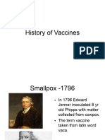 History of Vaccines
