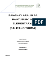 Banghay Aralin (Salitang Tugma)