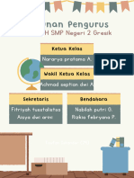 Coklat Krem Estetis Daftar Susunan Pengurus Jadwal Pelajaran Dan Piket Kelas Dokumen A4