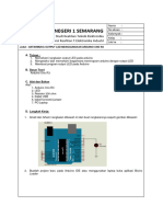 Jobsheet Pertemuan 1 Output LED Arduino UNO