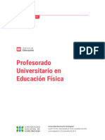 Profesorado Universitario en Educacion Fisica 1