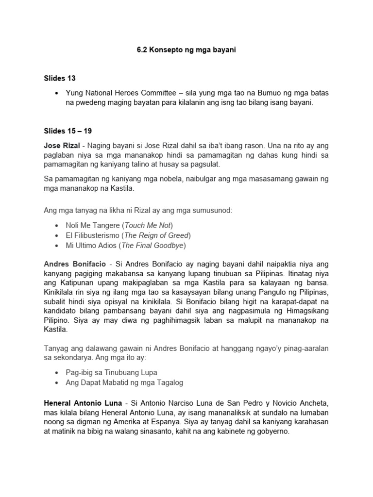 6 2 Konsepto Ng Mga Bayani Pdf