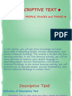 Describing People, Places and Things Edit