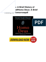 PDF Homo Deus A Brief History of Tomorro