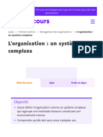 L'organisation - Un Système Complexe - Mymaxicours