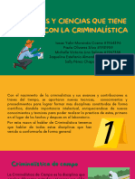 Disciplinas y Ciencias Relacionadas Con La Criminalística