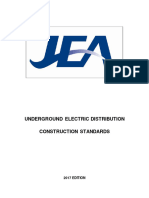 Underground Electric Distribution Standards Manual
