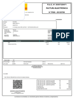 R.U.C. #20307328471 Factura Electrónica: Descripcion Monto IGV Total