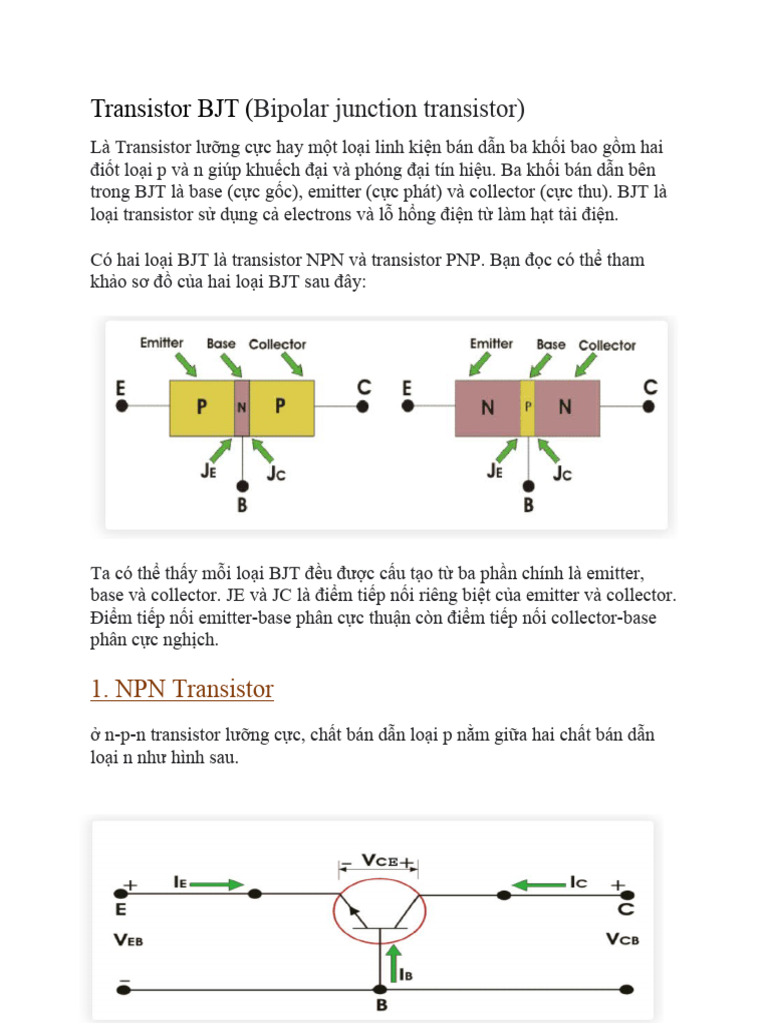 Transistor BJT PDF