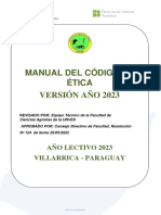 Manual Del Codigo de Etica Revisado y Versionado Año 2023