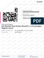 (Venue Ticket) Six Months Pass Dufan (Ecard) + 1 X Kunjungan Reguler Ancol - Dunia Fantasi Regular - V29740-3AE47CB-420