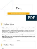 Xero Purchase Orders and Bills