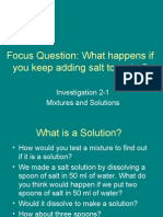 Mixtures and Solutions 2-1