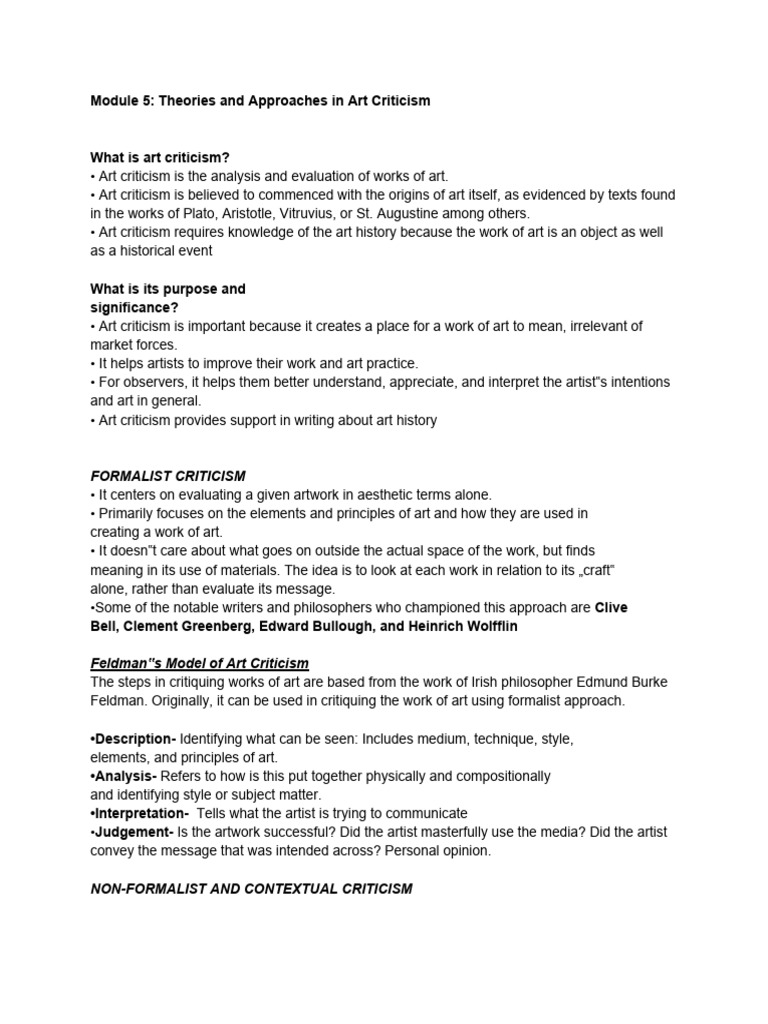 Theories and Methods of Art Criticism | PDF | Semiotics | Cognitive Science