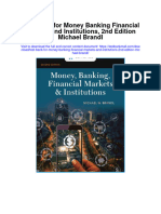 Test Bank For Money Banking Financial Markets and Institutions 2nd Edition Michael Brandl