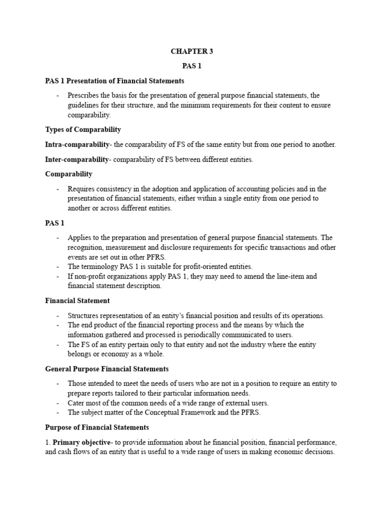 Understanding PAS 1 Financial Statements | PDF | Financial Statement ...