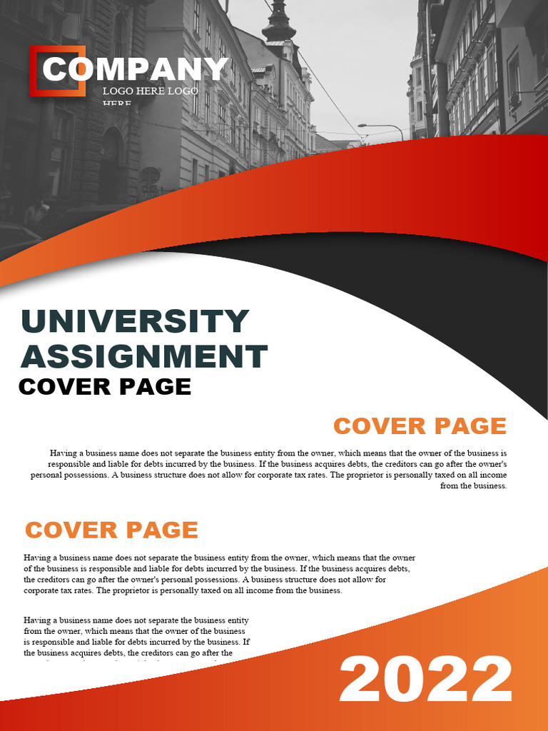 University Assignment Cover Page 5 | PDF