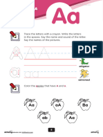 Worksheet - The Letter Aa