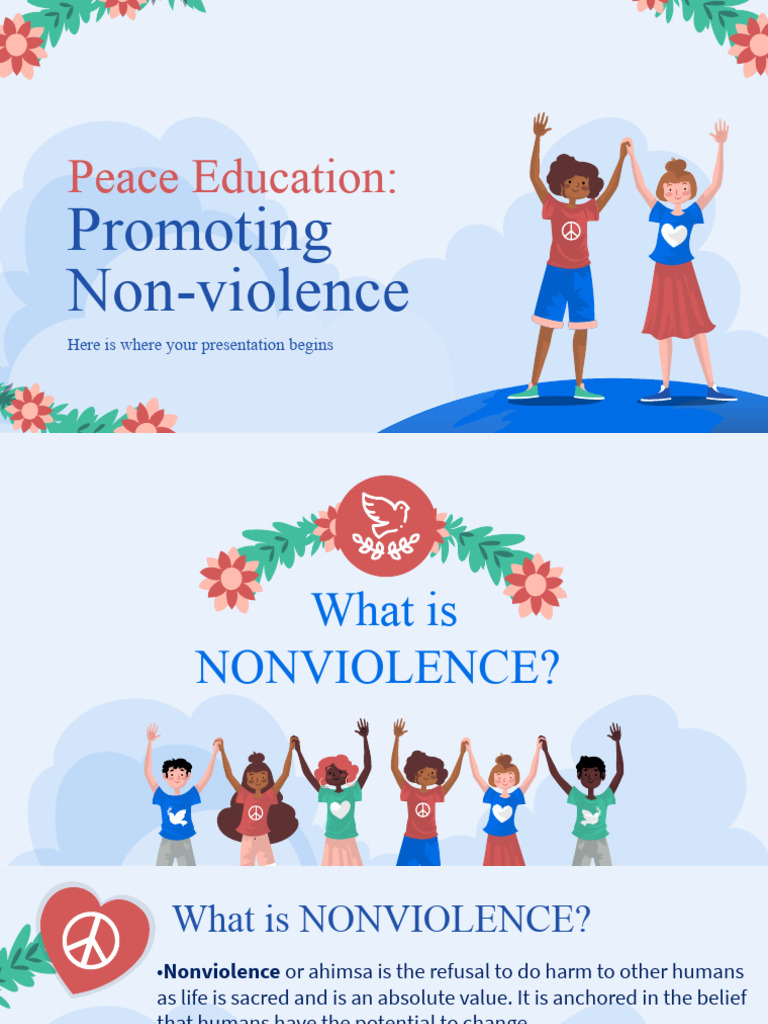 Peace Education Pdf Nonviolence Anger