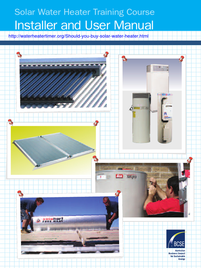 Solar Water Heater Installation Guide | PDF | Water Heating | Heat Pump