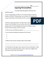 Compare and Contrast Texts Worksheet 2