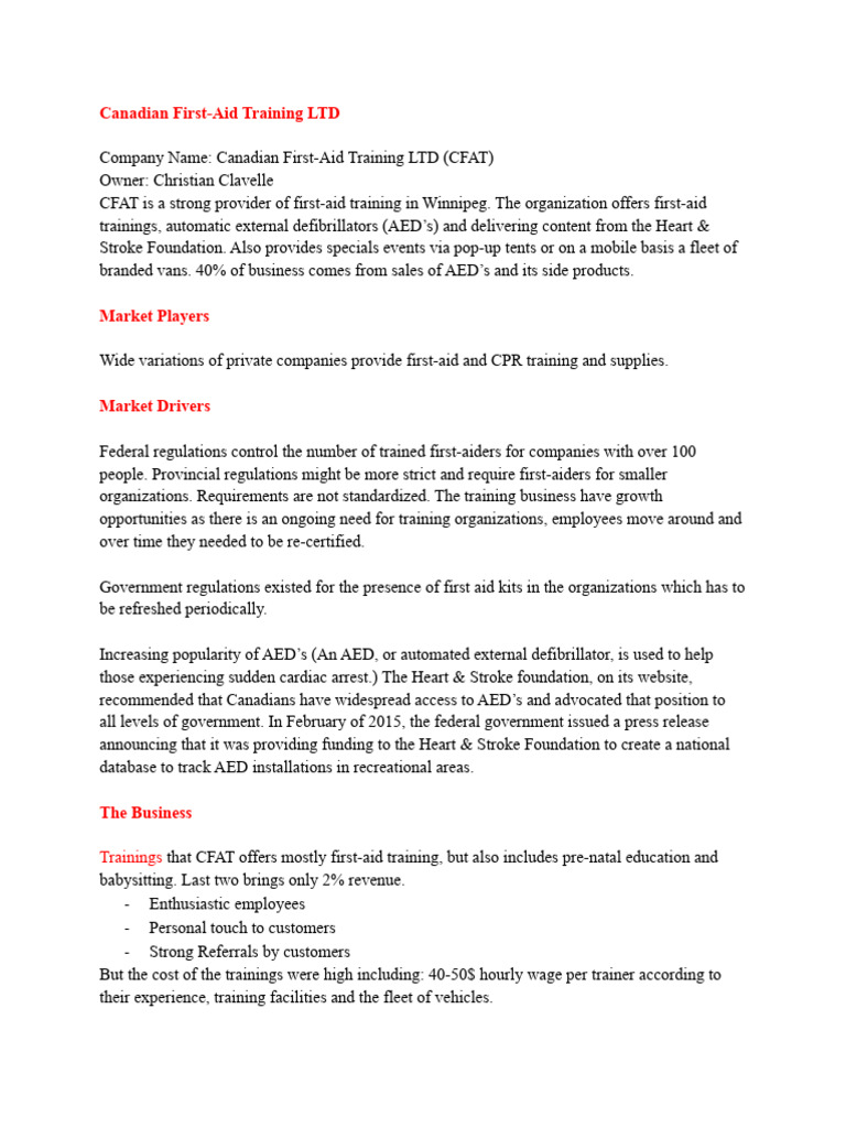 Database summary pdf websites first aid