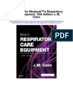 Test Bank For Mosbys Respiratory Care Equipment 10th Edition J M Cairo