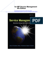 Test Bank For MP Service Management 8th Edition