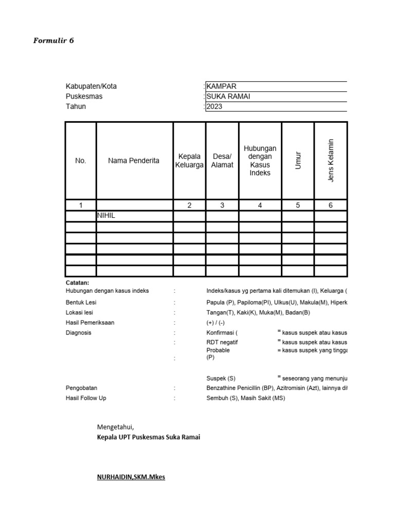 Form 6 Dan 7 | PDF